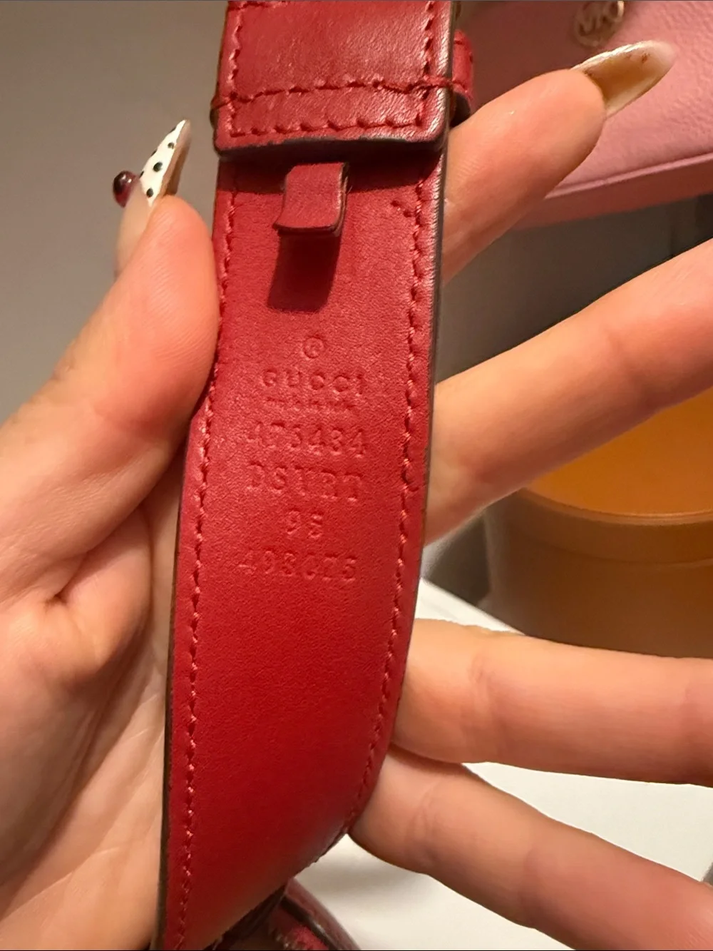 Gucci Red GG Marmont Quilted Oval Belt Bag with Gold Hardware